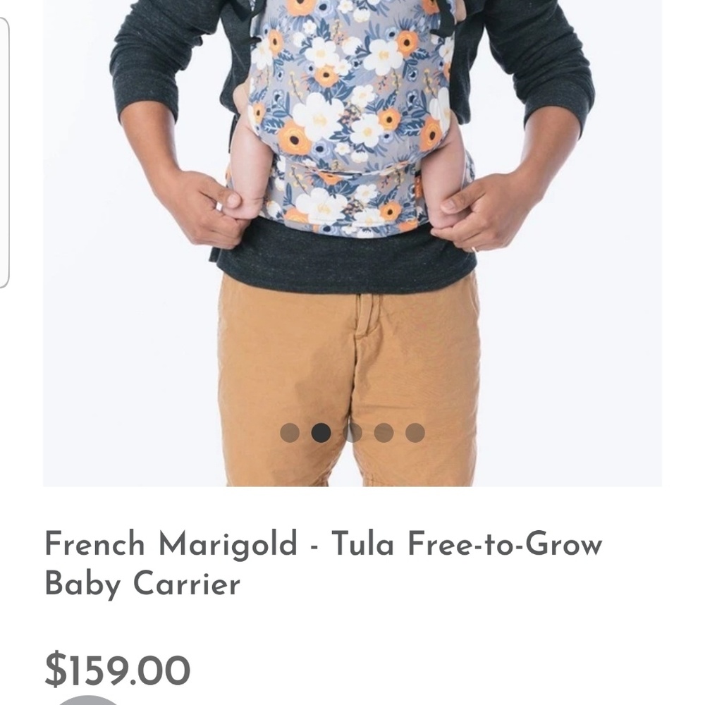 Baby Tula Free to Grow in Wildflower with hood.